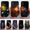 Космическая Планета Звезды Для Samsung S9, S10, S20, S10, S21, S25, S24, S23, Ultra, FE, Plus, Lite, Мягкий Силиконовый Черный Чехол
