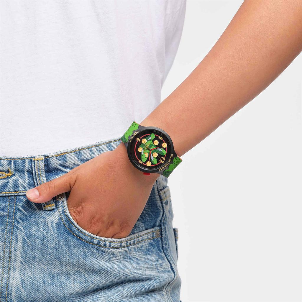Watch Swatch SHENRON X SWATCH BIG BOLD SB01Z102 Green [Swatch]
