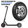 Electric Scooter Rear Tire with Wheel Hub Disc Brake Set 8.5 Inches Solid Electric Scooter Wheel
