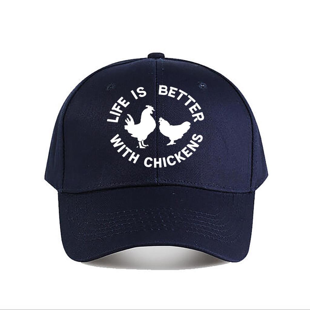 Washed Cotton Chicken Embroidery Vintage Baseball Cap Baseball Cap Fashion Unisex Sunhat Womens Outdoor Sports Snapback Cap