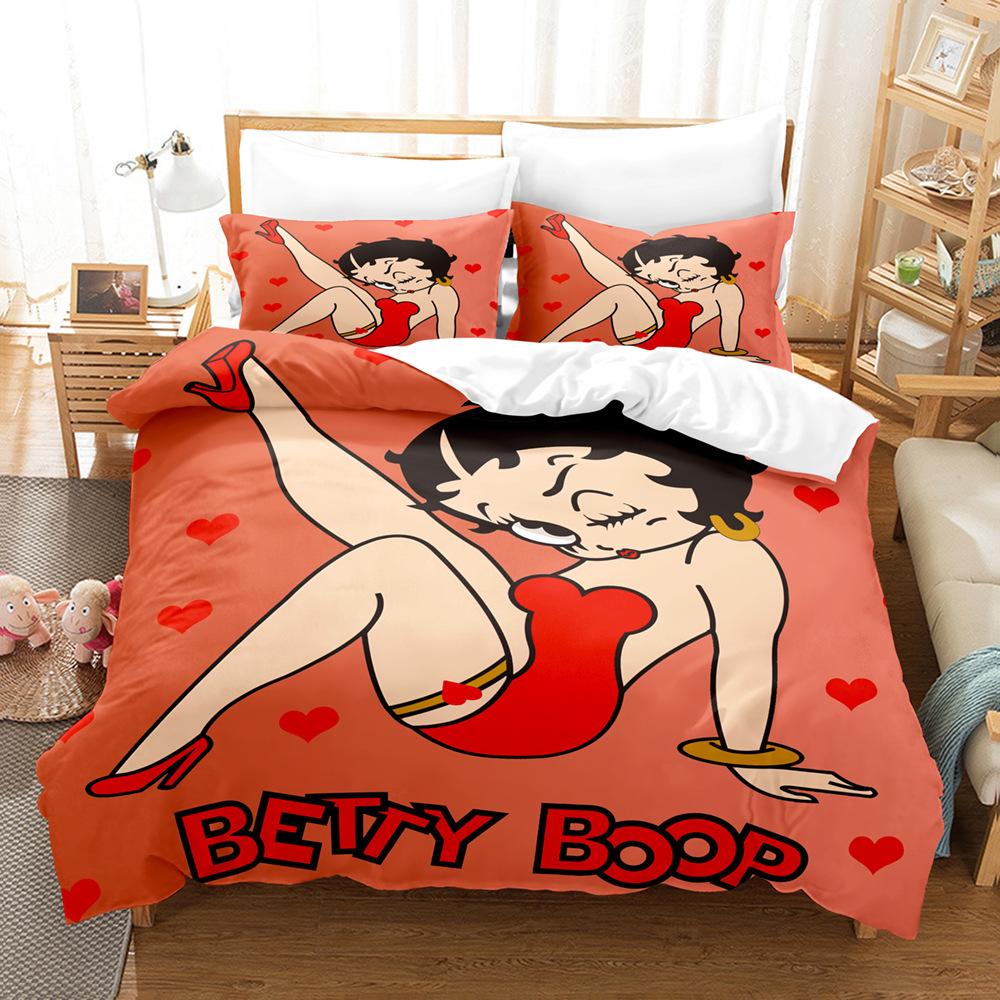 Роскошный 3D комплект постельного белья для девочек с принтом, пододеяльник, наволочка, 2/3 шт. AU140 * 210, полноразмерный быстросохнущий мягкий домашний текстиль с застежкой-молнией