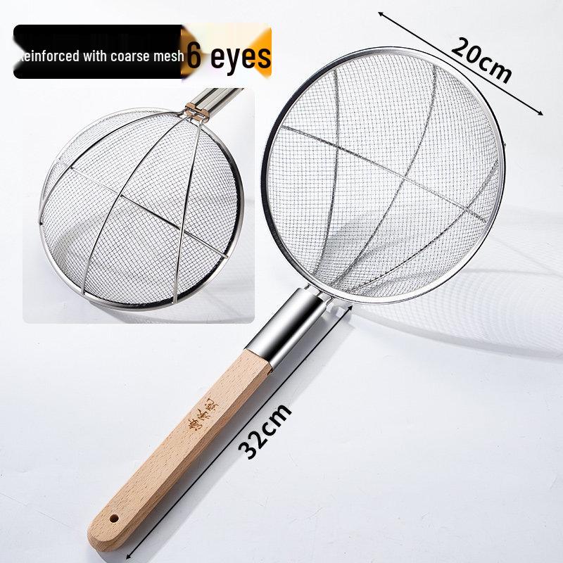 Qiwei Stainless Steel Kitchen Mesh Skimmer Strainer