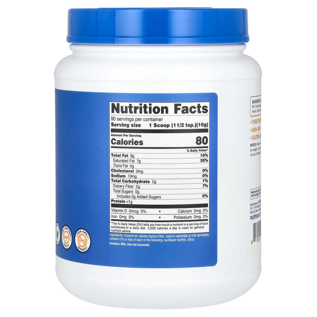 Nutricost Coconut Oil Powder, Unflavored, 2 Lb (907 G)