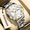 Top Brand Fashion New Men's Watch Luxury Double Calendar Quartz Luminous Waterproof Men's Watch
