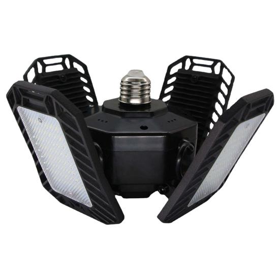 Светодиодный потолочный светильник для гаража, складной, деформируемый, 60 Вт, супер яркий, водонепроницаемый, энергосберегающий, склад, парковка, подвал, лампа