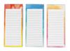 Pack of 3 Magnetic Fridge To-Do List Notepads- Magnetic Memo Pads For Refrigerator- (50 Sheets