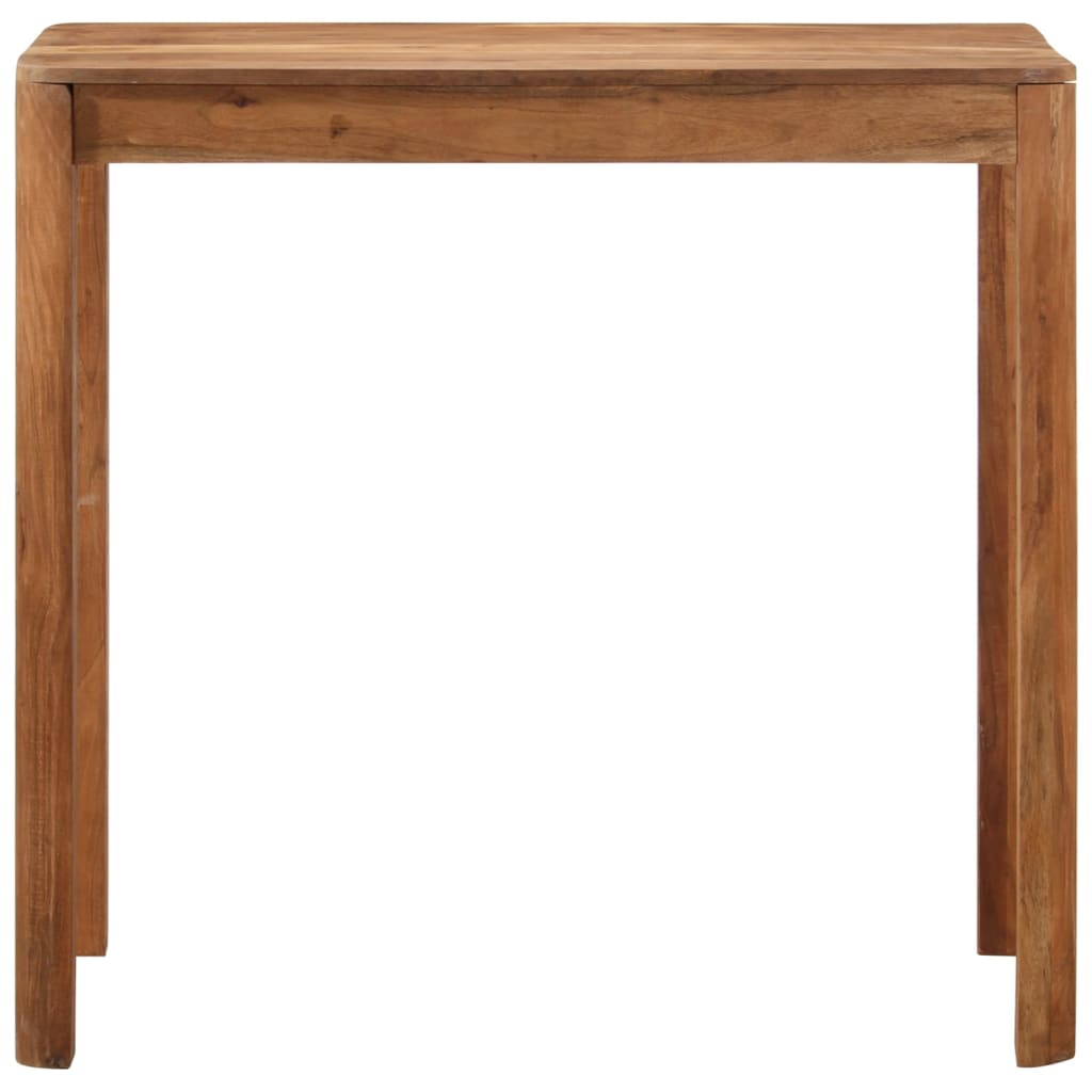 Solid Acacia Wood Bar Table with Honey Colored Finish 110 x 55 x 106 cm