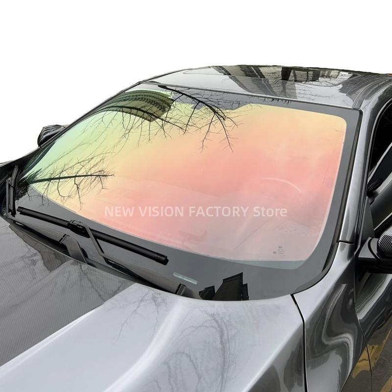 0.5mX6m Blue/Purple/Red/Orangee Chameleon Film Sides Window Color Chanage Foils Car Window Tint Protection Solar Tinting Film