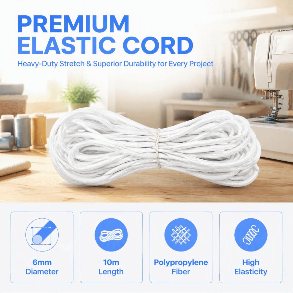 Flexible Elastic Bungee Cord Multipurpose Shock Cord Tie Down Practical Round Elastic Rope DIY