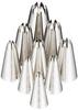 Endo Shoji Cased Flower Mouthpiece 10 of Stainless Made In WKT41008 Commercial-Grade Set, 8-Cut, No. 1-8 & (Set 9), 18-8 Steel, Japan,
