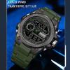 SANDA Casual Waterproof Electronic Watch LED Luminous Display Gel Strap Temperament Electronic Watch