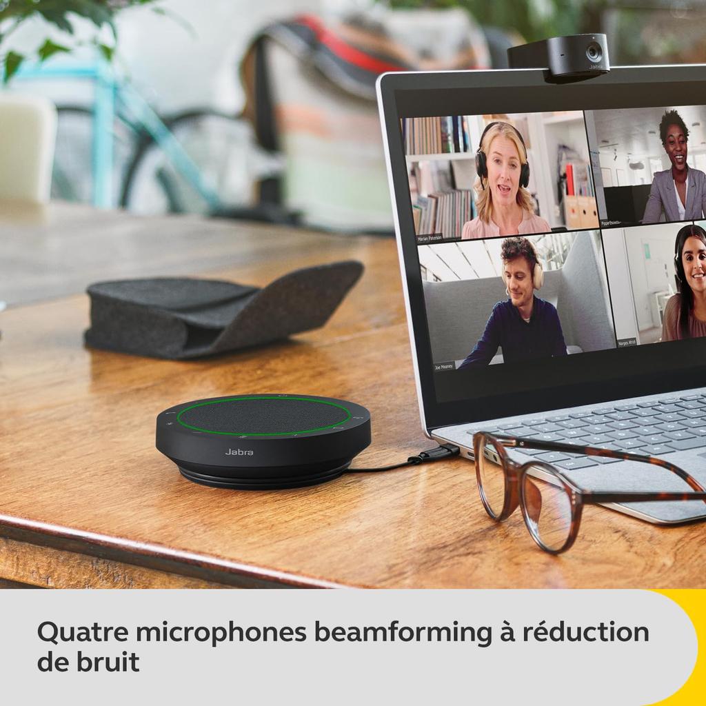 Jabra Speak2 55 UC Speakerphone [] BluetoothUSB-CUSB-A Compatible Conference Speakerphone with 50mm Full-Range SpeakerFull Duplex for UC Unified