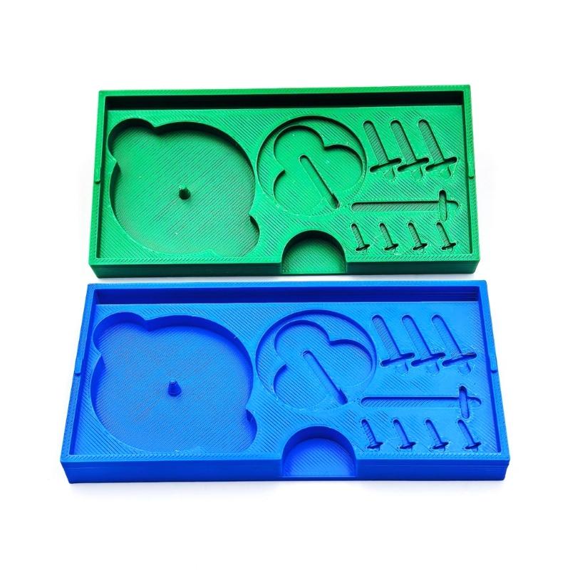 Пластиковый бокс для хранения циферблатов и стрелок часов с несколькими отделениями для дизайнеров ювелирных изделий и часовых мастеров