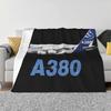 Airbus A380 Модная Мягкая Теплая Фланелевая Одеяло Пилот Самолет Летающий Авиа-Энтузиаст Boeing Airbus Аэропорт Авиатор Самолет Военный