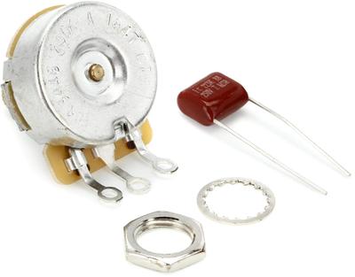 Fender Parts Чистый винтаж 250K Потенциометр с раздельным валом с крепежом