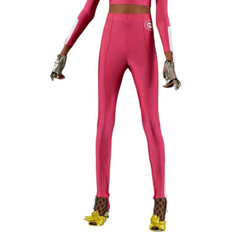 GUCCI Sparkling Jersey Stirrup Leggings Pink 688617-XJD6D-5826