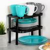 Black kitchen shelf 31x22x13.5 / 11.5 cm 2 pcs.