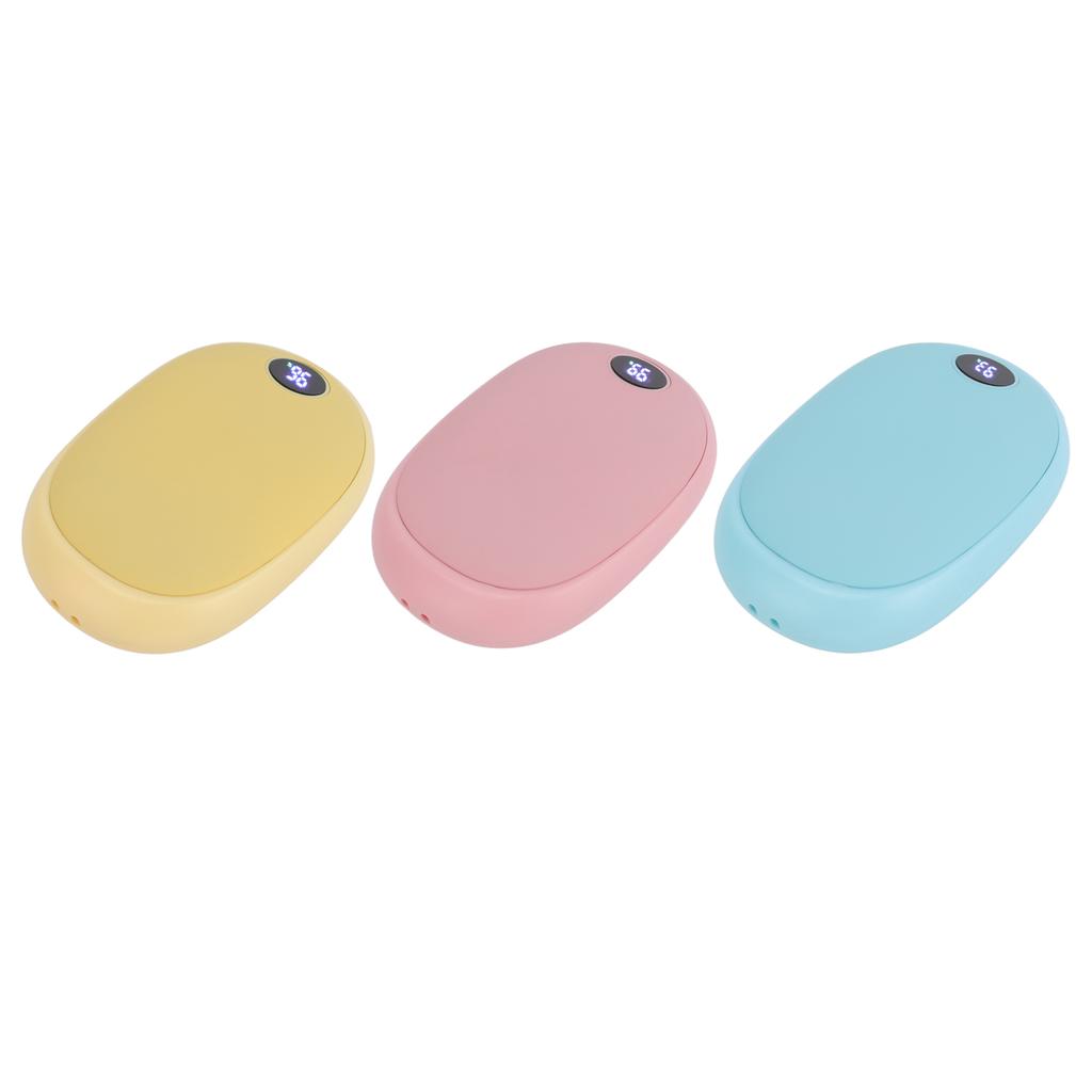 Электронная грелка для рук с регулируемой температурой, ЖК-дисплей, портативная перезаряжаемая USB-мини-грелка для рук