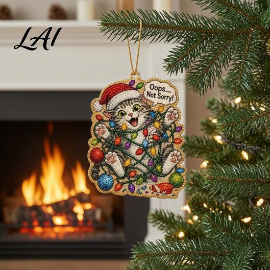 Beginner Friendly DIY Ornaments Christmas Hanging Faux Pearl Art Kit for Adult Bead Festive Party Favors Gifts Painting Ornament Handmade