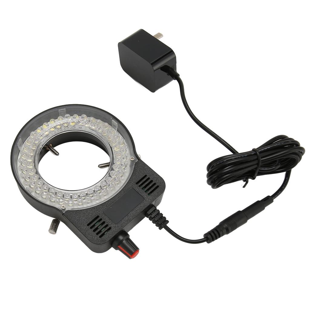Кольцевой осветитель для микроскопа 52 светодиода Регулируемый Легко монтируемый Кольцевой осветитель для стереомикроскопа