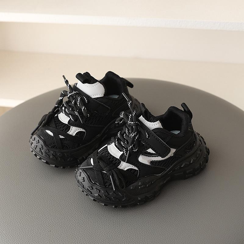 Boys' sports shoes, new spring model, breathable children's shoes, casual and fashionable dad shoes for little girls, lightweight shoes