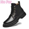 Fashion Stylish All-match  Boots for Men Outdoor Men's Shoes Winter Boots for Men 2024 Genuine Leather Men Casual High Top Shoes