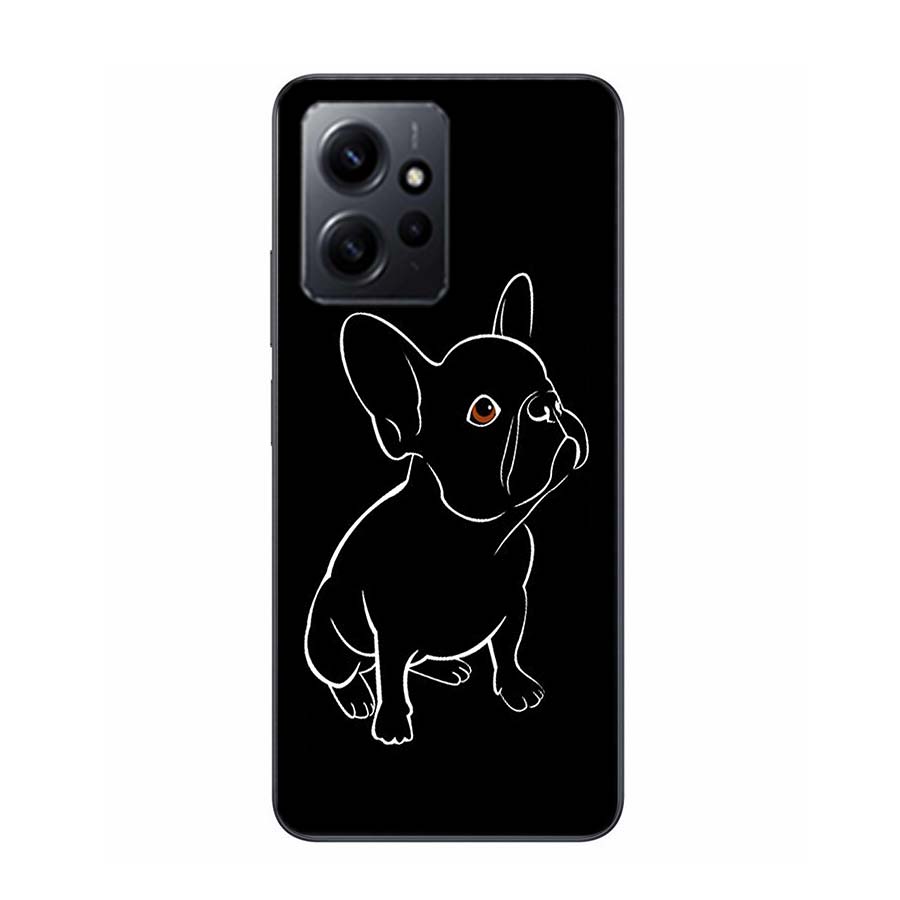 French Bulldog Black White Phone Case For Redmi Note 13 5G 14 Pro Plus Redmi 12 12C 13C 14C 10 10A 10C 9 9C 9T 9A 8 8A K70 Pro T