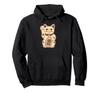 Lucky Cat Cute Maneki Neko Vintage Style Hoodie