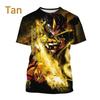 Unisex's Classic Manga Cartoon Casual Harajuku Style Streetwear Top Japanese Anime Saint Seiya Print Short-sleeved T Shirt