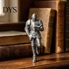 Коллекционный предмет для книголюбов 3D-печатный средневековый рыцарь, угловой орнамент, фигурка для уголка чтения, Декор для книжной полки, Статуэтка-подставка для книг, Подарок для влюбленных