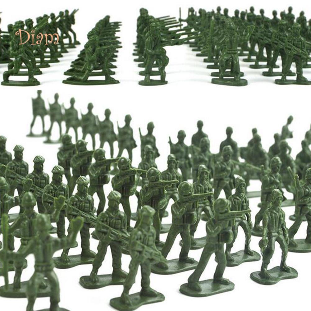TOYS & TOTS 100Pcs Mini Classic Soldiers Figures Models Playset Desk Decor