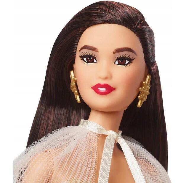 Кукла Barbie Signature Праздничная с черными волосами HJX07