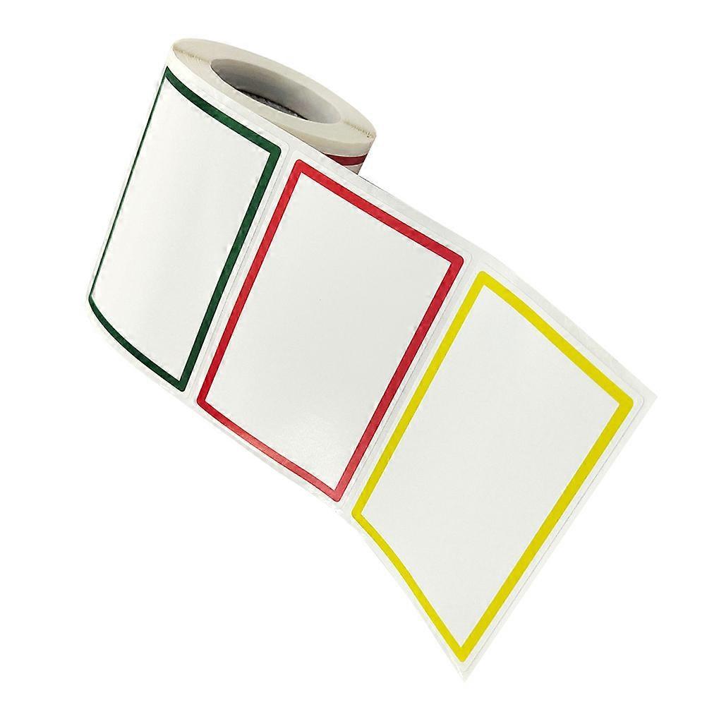 Colorful DIY Blank Name Label Stickers, Self Adhesive Sticky Classification Tags for School, Office, and Household Organization, Easy Peel and Write