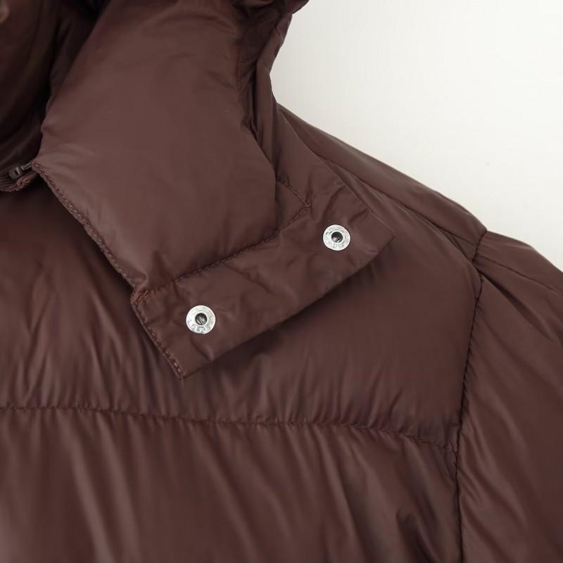 Womens Winter Warm Hooded Cotton Padded Jacket Casual Loose Fit Solid Color Outerwear