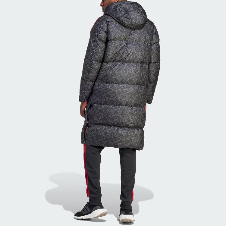 adidas Мужская пуховая куртка Manchester United Dna, черная, IA8535