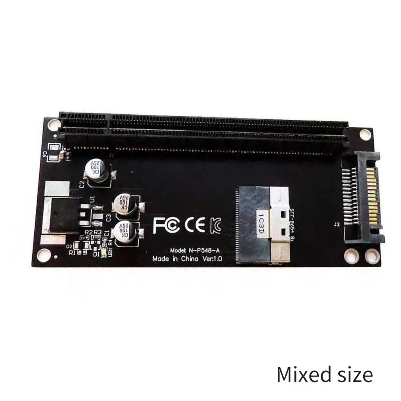 Universal SFF8654 To PCIe 3.0 X16 Converter Supports SFF-8654 8i To PCIe 3.0 3.0 2.0 Interfaces Convert Card Adapter