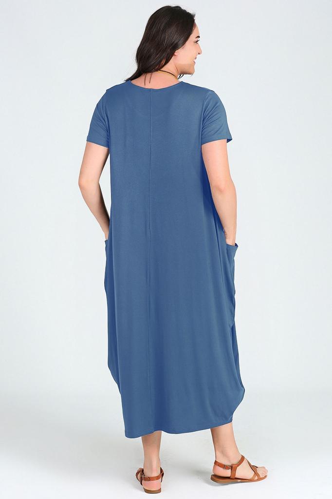 Женское платье большого размера Платье Jumbo с короткими рукавами
