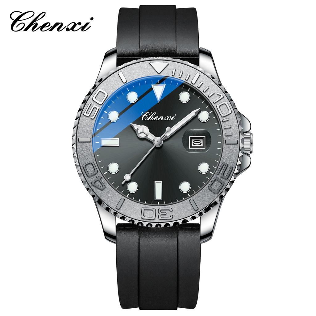 Модные Роскошные Мужские Кварцевые Часы из Нержавеющей Стали с Датой Мужские Часы Водонепроницаемые Светящиеся Деловые Повседневные Мужские Часы Reloj