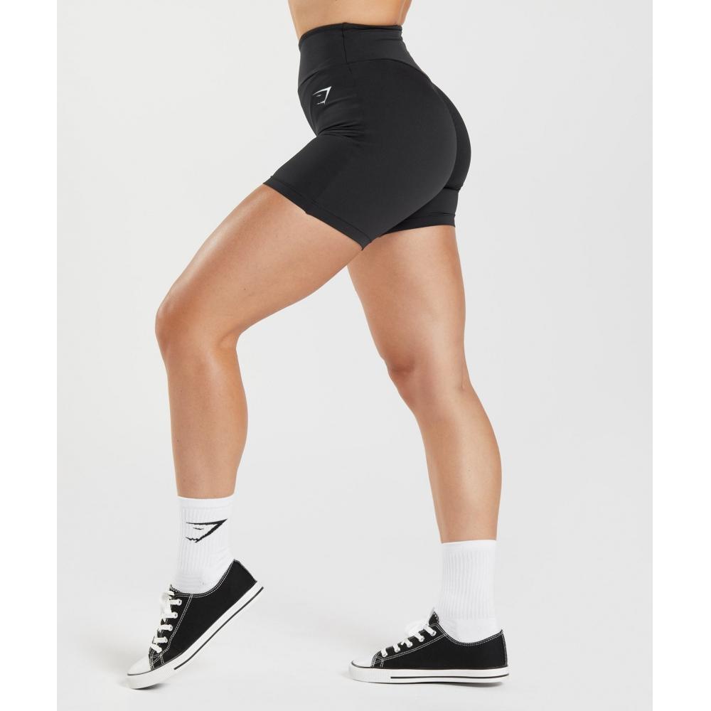 Gymshark Шорты Power Tight черные B4a6u Bb2j