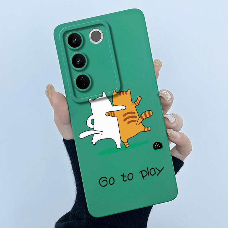 Чехол для Vivo V27 (В2231) V27 Pro (V2230) V27e (V2237) Чехол для телефона VivoV27 V 27e 27Pro 5G Силиконовый Милый Сладкий Печатный Чехол
