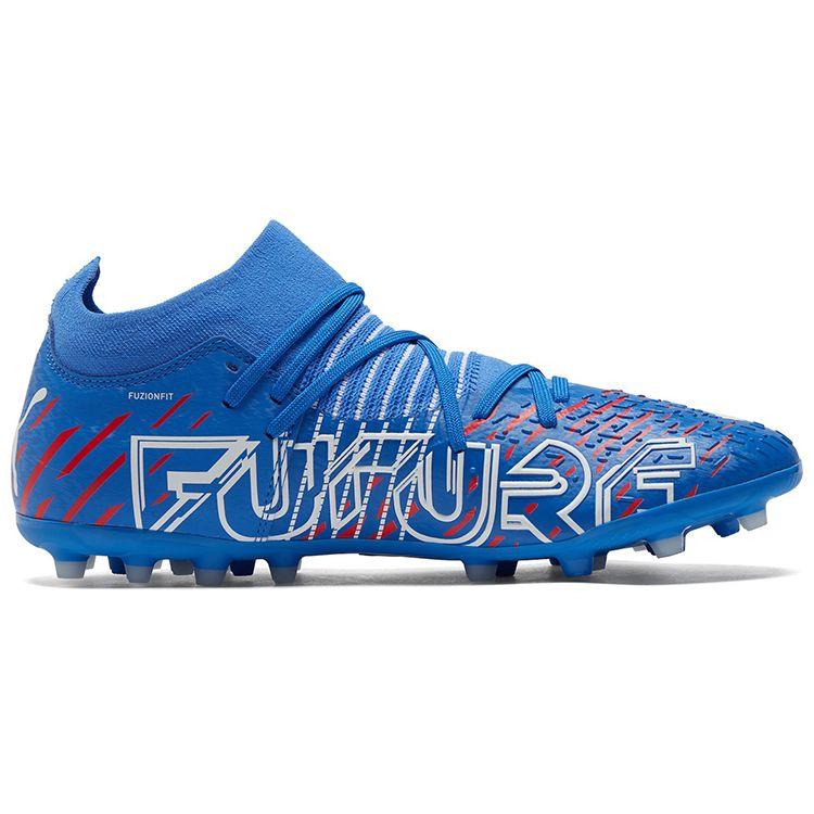Puma Future Z 3.2 Круглый носок Шнуровка MG (Резиновые короткие шипы) Искусственная трава Футбольные бутсы Мужские футбольные бутсы Синие 106489-01