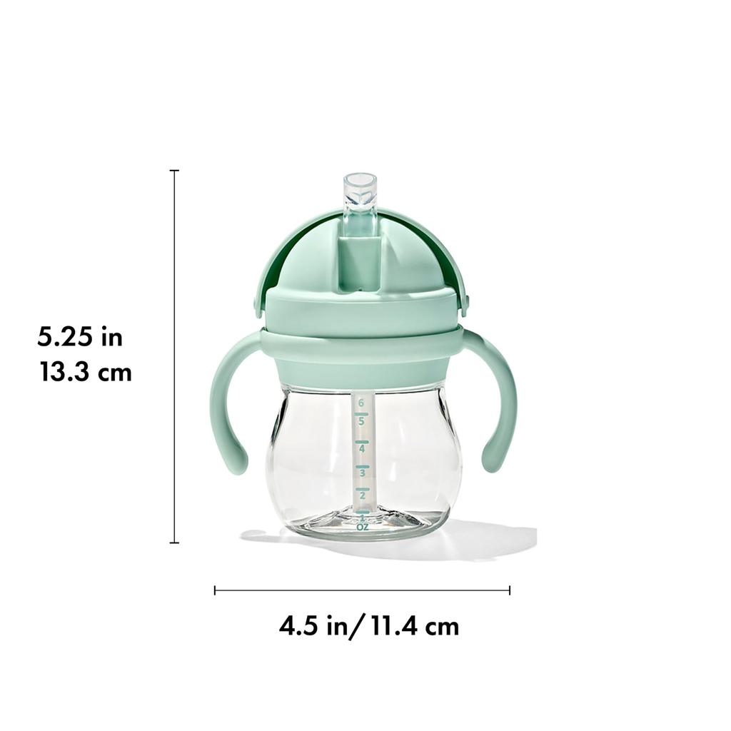 Кружка OXO Tot с трубочкой и ручкой, опаловая, можно мыть в посудомоечной машине, стильная, герметичная 63163900