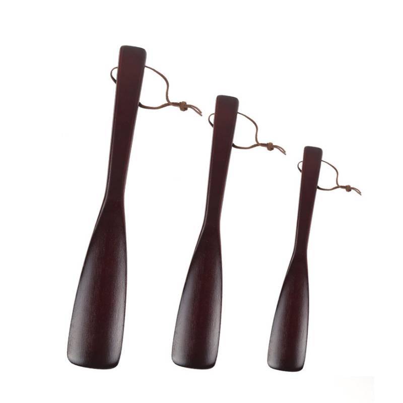 Классическая деревянная ложка для обуви с удлиненной ручкой для легкого надевания обуви