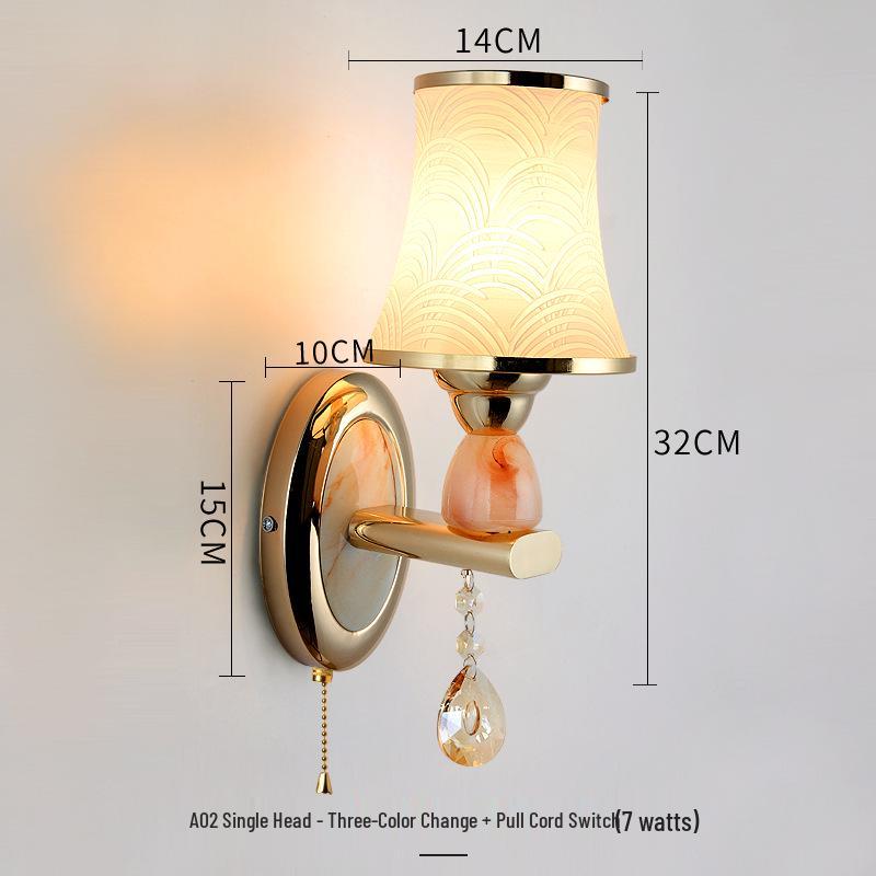 2025 Современный теплый настенный светильник для спальни, гостиной, столовой и лестницы