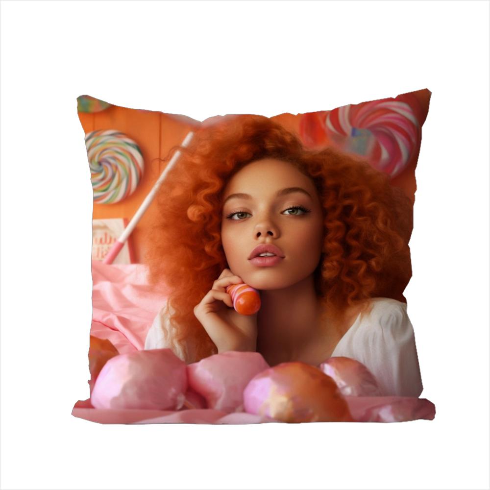 Singer Ice Spice Pillow Case For Car Sofa Decorative Home Doublesided Print Plush Square Throw Pillow Cushion Cover