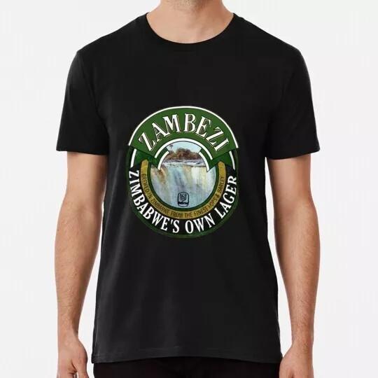 Винтажная футболка с логотипом Zambezi Lager Размеры от S до 5XL Сделано в США.webp Унисекс