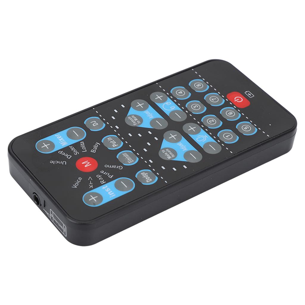 Мини-изменение голоса, 8 звуковых эффектов, поддержка нескольких языков, украшение, портативная звуковая карта для