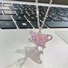 Модное легкое роскошное нежное ожерелье в форме сердца для женщин и девочек, элегантное милое ожерелье с подвеской, ювелирные изделия, аксессуары, подарки на день рождения