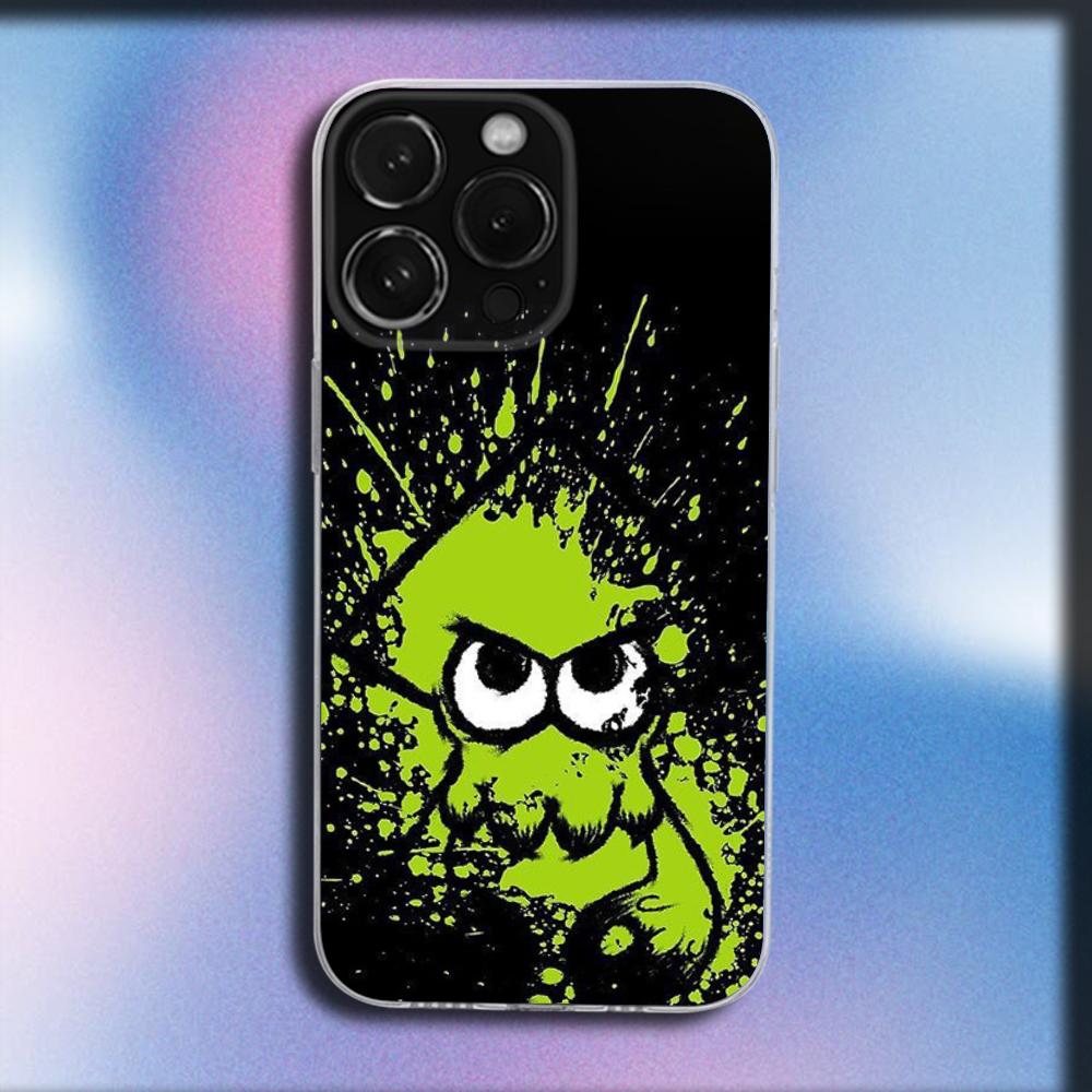 Чехол для телефона S-Splatoon 3 для iPhone 16,15,14,13,12,11 Plus,Pro,Max,XR,XS,X,Plus,SE,Mini Прозрачный Мягкий Чехол