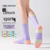 Women's Mid-Calf Breathable Sweat-Absorbent Sports Socks for Cycling, Running, Skipping, and Badminton